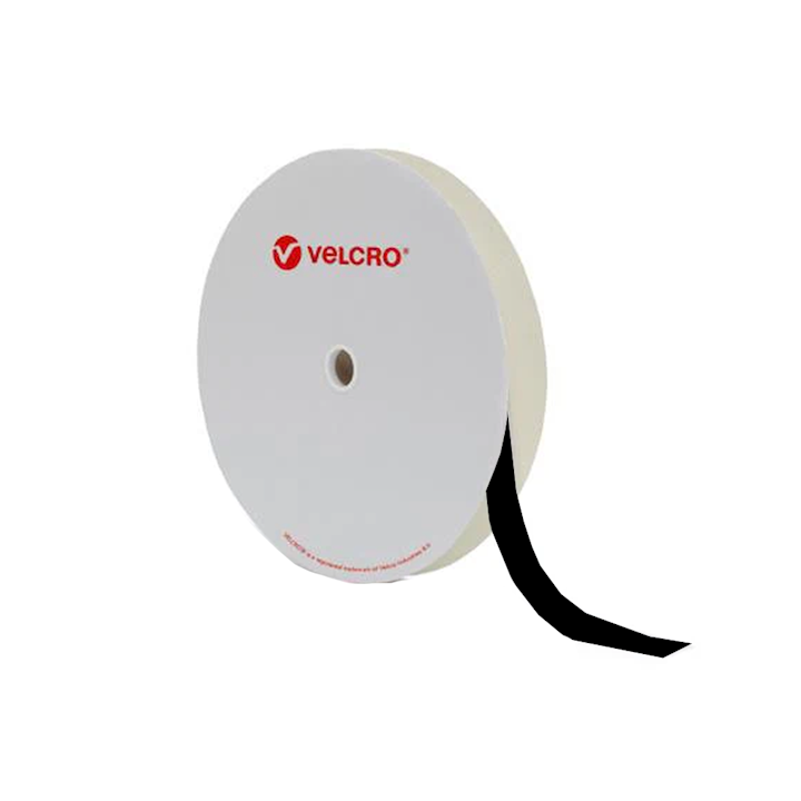 VELCRO® BRAND ALFATEX®  Loop Black Heavy Duty Moulded 25mm width. 25-meter roll